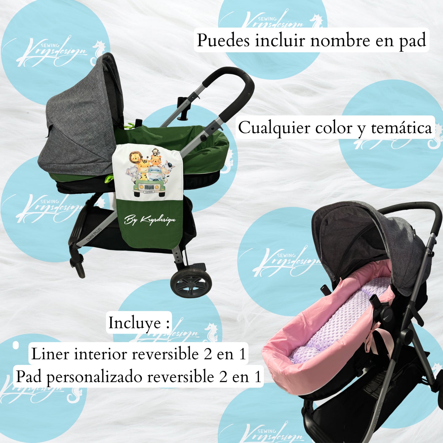 Cover + pad para coche bassinet