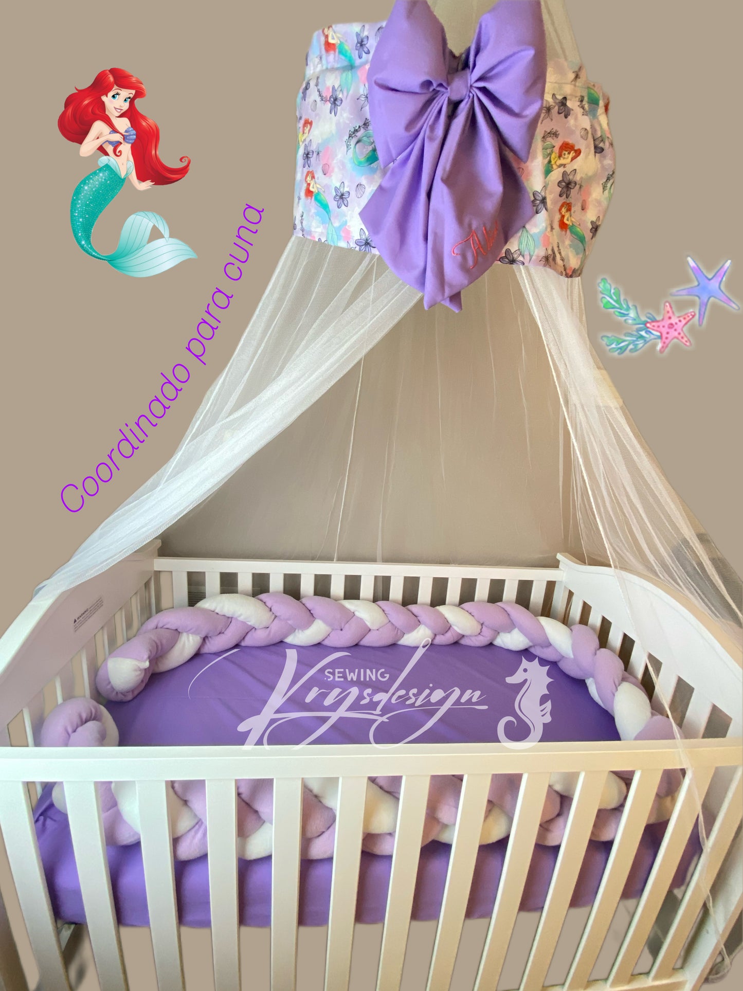 Crib Canopy with embroidery