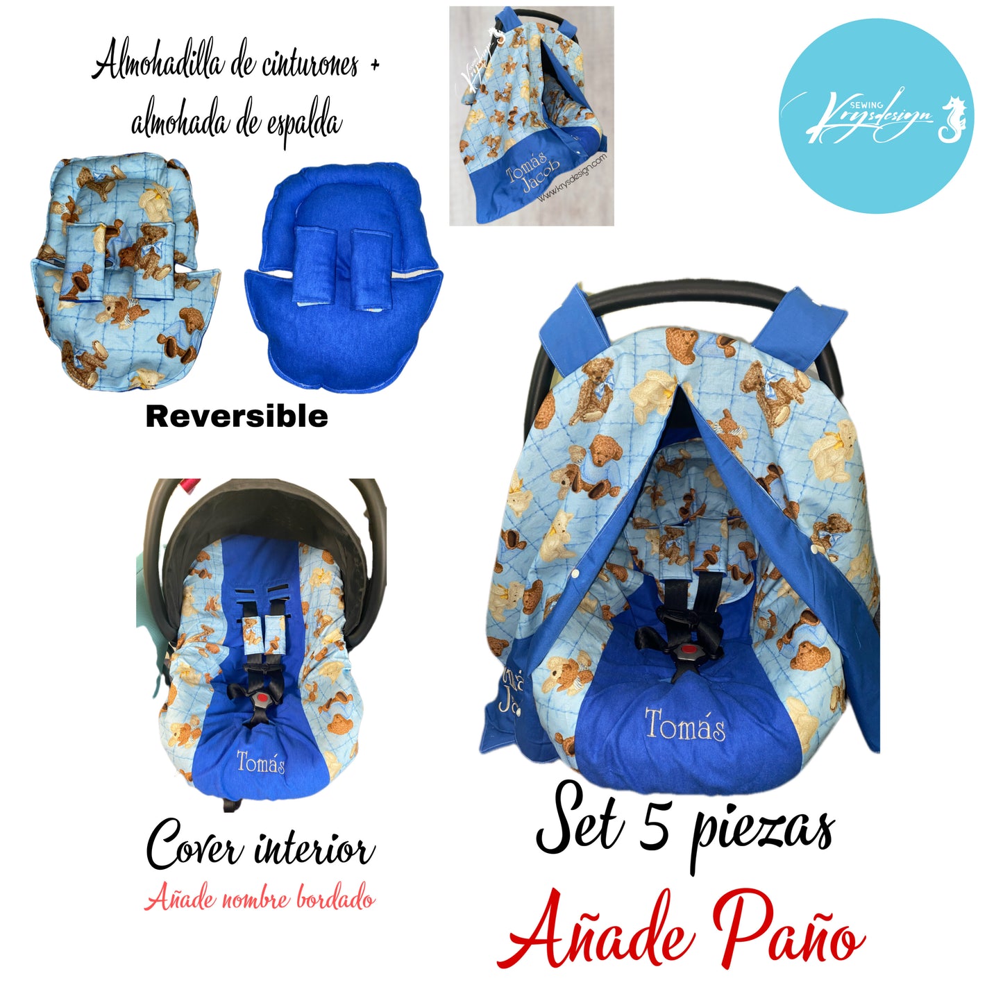 Combos available for car seat