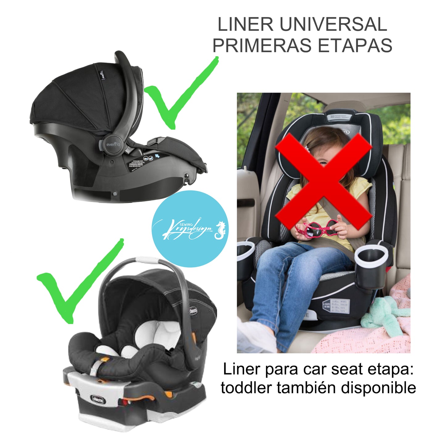 Liner interior para car seat
